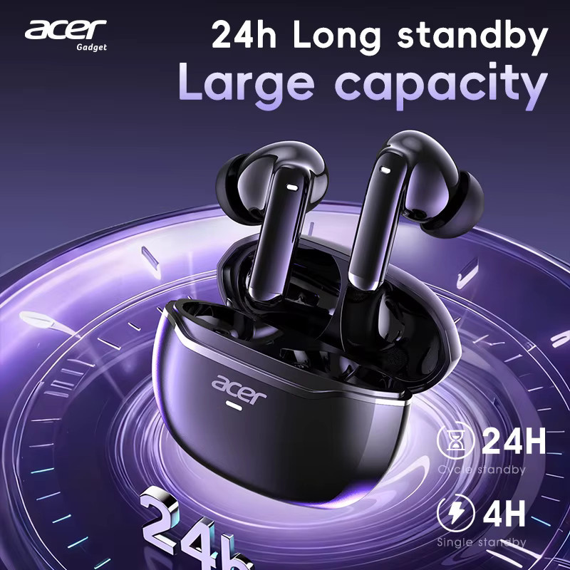 Acer Ohr623 Kabellose In-Ear Ohrhörer mit Geräuschunterdrückung und Stereo-Sound in Schwarz mit USB-C-Ladefunktion - Bild 3