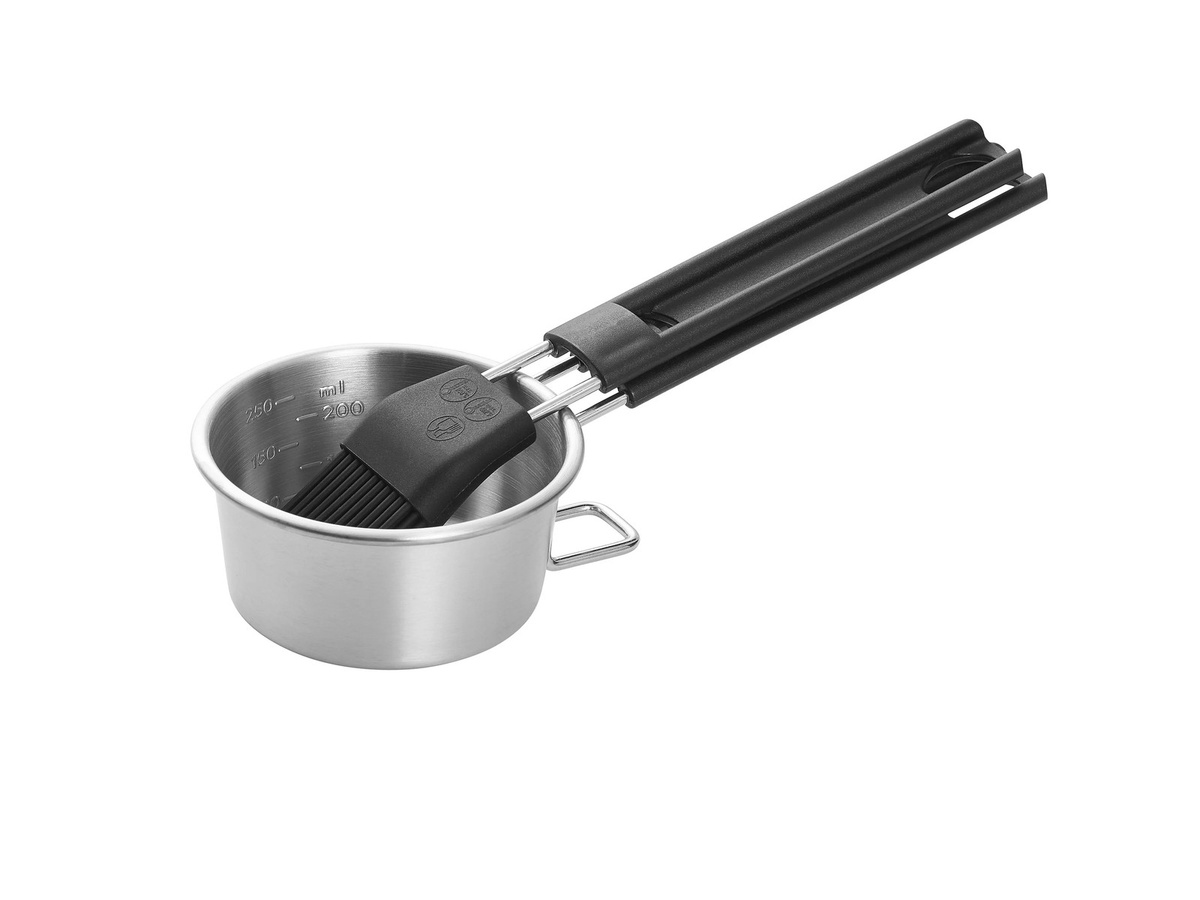 GRILLMEISTER Grill-Set aus Edelstahl in Silber mit Hähnchengriller, Spareribshalter, Burgerformer, Marinadenset und Burgerglocke - Bild 1