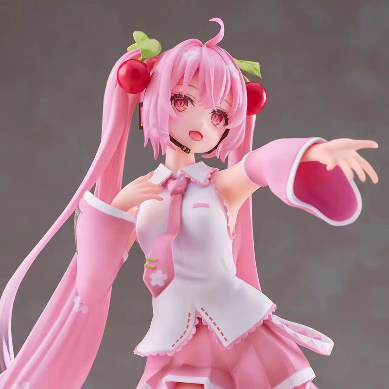 Bandai Hatsune Miku Anime Figur Sakura Märchen Wunderland in Rosa, Höhe: 21 cm - Bild 4