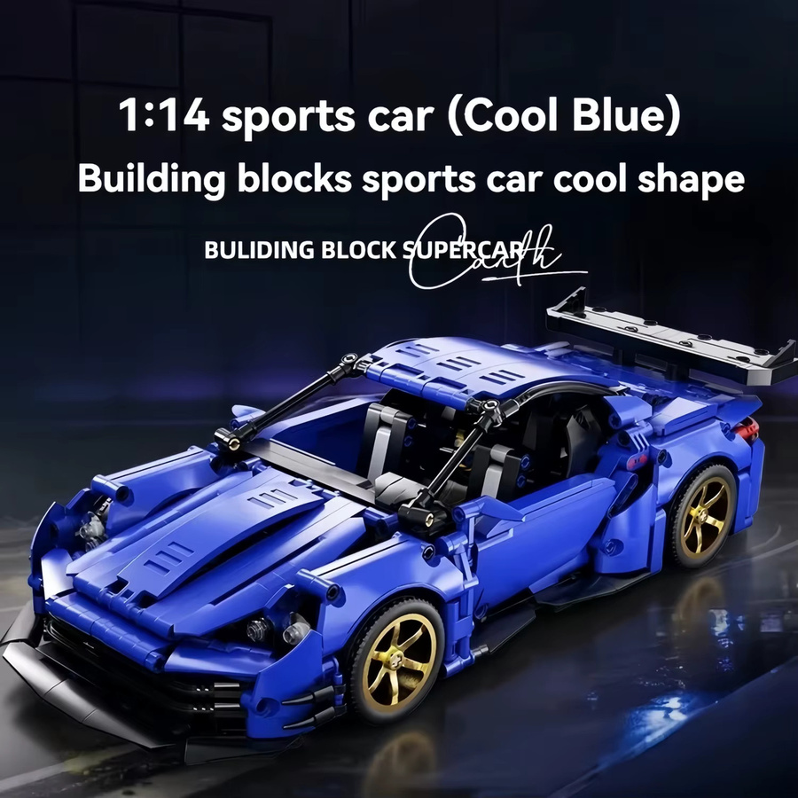 Technische Super Speed Sport Auto Bausteine, 1000 Teile - Bild 2