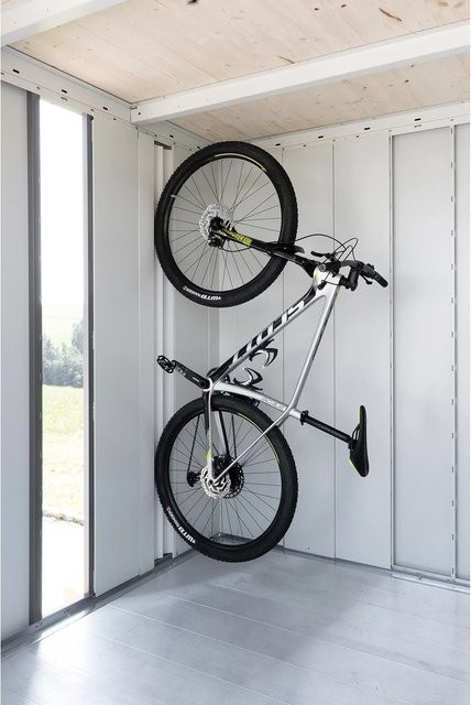 Biohort BikeMax für Gerätehaus Neo aus verzinktem Stahl in Weiß - Bild 1