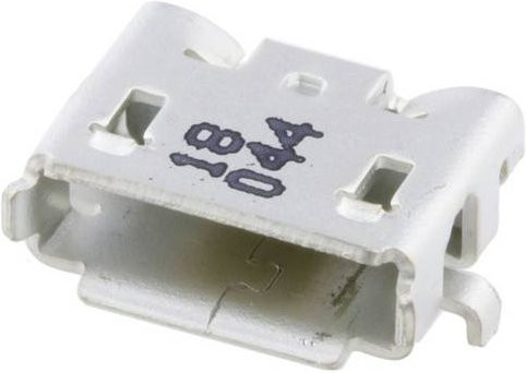 Molex Micro USB Buchse rechtwinklig in Silber 475891001 - Bild 1