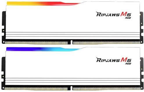 G.Skill Ripjaws M5 RGB DDR5 RAM Kit 64GB 2 x 32GB 6000MHz CL32 White - Bild 1