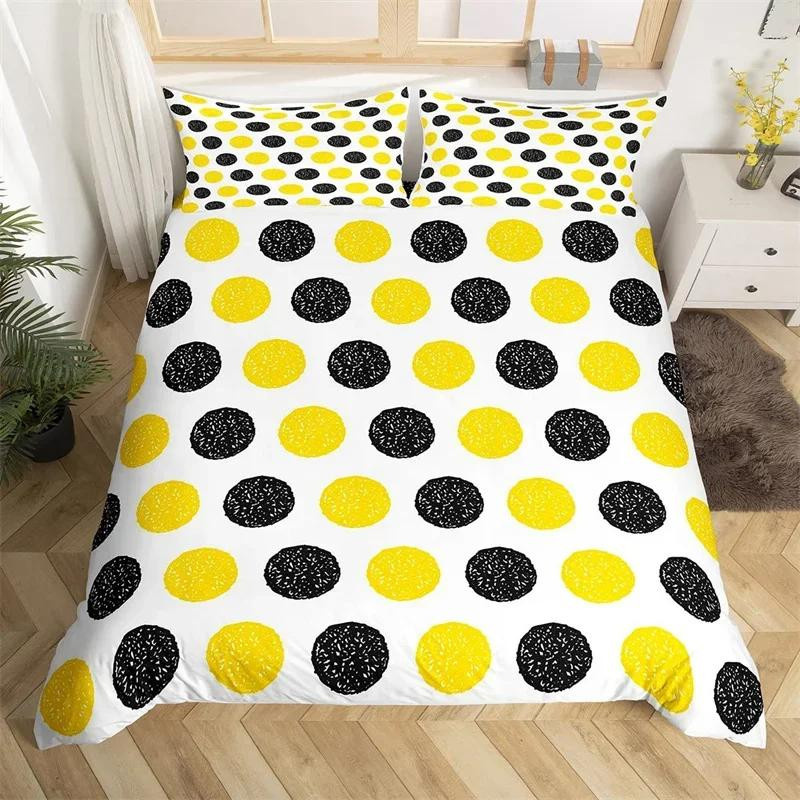 Bettwäscheset Jessica Chen mit bunten Polka Dots im Aquarell-Design aus Mikrofaser, Multicolor, B/H: 140 x 210 cm - Bild 2