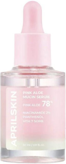 APRILSKIN Pink Aloe Mucin Serum, 30 ml, Aloe Vera, Empfindliche Haut - Bild 1
