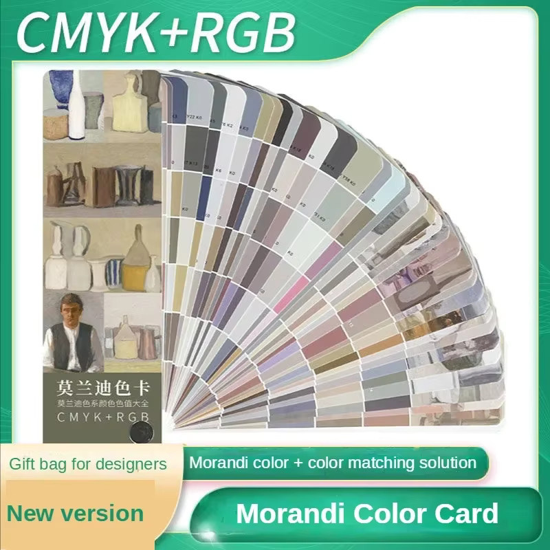 Morandi Color Card CMYK Vierfarbige Brettvorlage für Illustrationen und Malerei in Grau und Mehrfarbig - Bild 2
