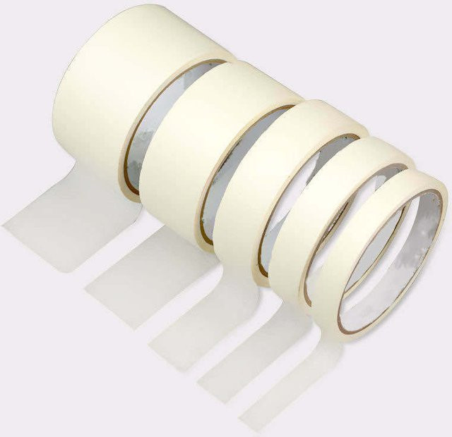 Einseitiges Krepppapier Abdeckband in Weiß für Ölgemälde und Skizzen, Breite: 10 mm bis 60 mm, Länge: 20 m oder 50 m - Bild 1