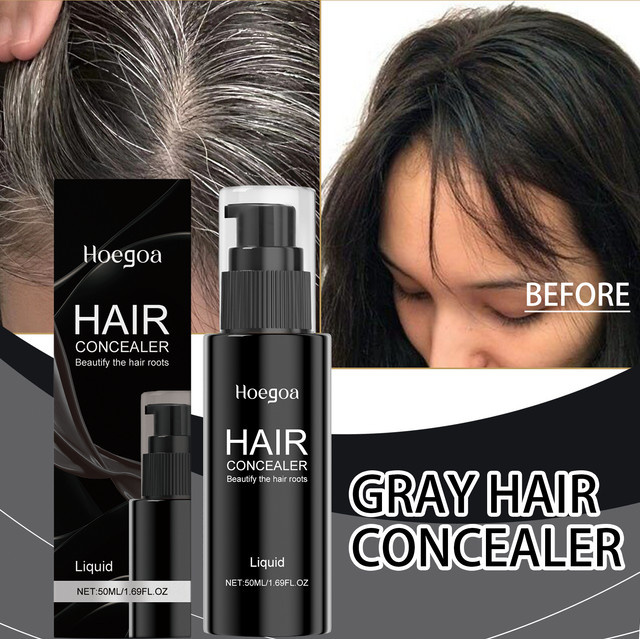 HOEGOA Haar-Concealer, braun, feines Haar, Unisex - Bild 1