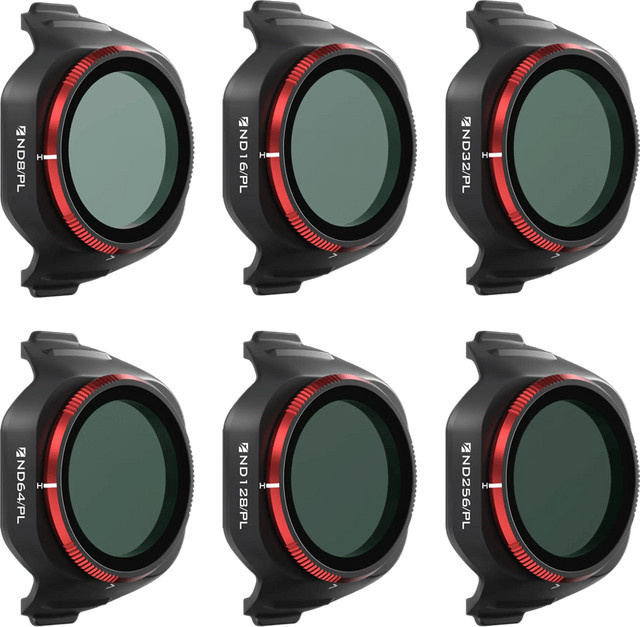 Freewell Filter Set Bright Day für DJI Mini 4 Pro, 6er-Pack, Schwarz - Bild 1