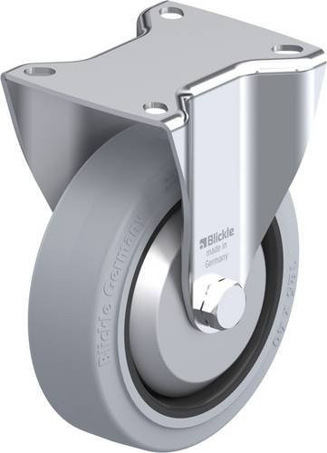 Blickle Bockrolle BK-POEV 125R-1-SG-FA in Schwarz und Grau mit 125 mm Rad-Durchmesser und einer Tragfähigkeit von 250 kg - Bild 1
