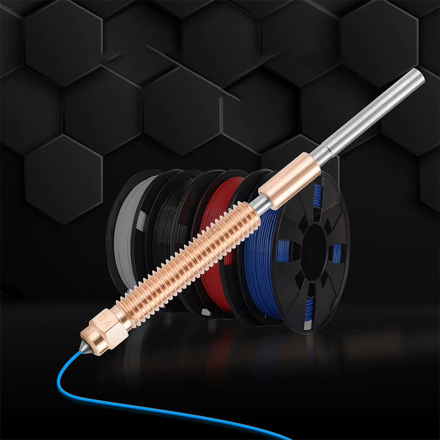Creality Ganzmetall-Düsenset für K2 Plus 3D-Drucker mit 0,2 mm, 0,4 mm, 0,6 mm und 0,8 mm für hohen Durchfluss und verbesserte Druckeffizienz - Bild 4