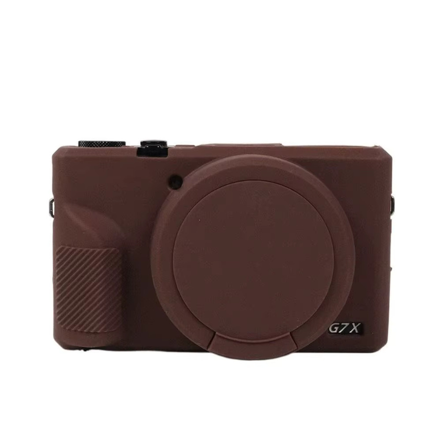 Silikonkautschuk Objektivdeckel und Kameragehäuse-Schutzhülle für Canon G7X Mark III G7XIII in Weiß - Bild 2