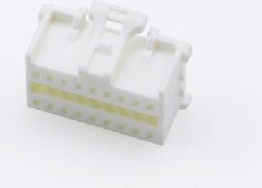 Molex Buchsengehäuse-Kabel Weiß, 18 Polzahl, Rastermaß: 2.00 mm - Bild 1