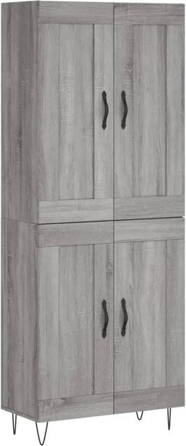 vidaXL Highboard Grau Sonoma B/T/H: 69,5 x 34 x 180 cm - Bild 1