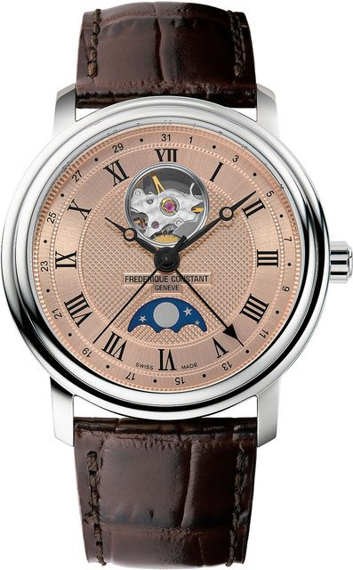 Frederique Constant Herrenuhr, Automatik, Edelstahl, Leder, 40 mm, 6 ATM - Bild 1
