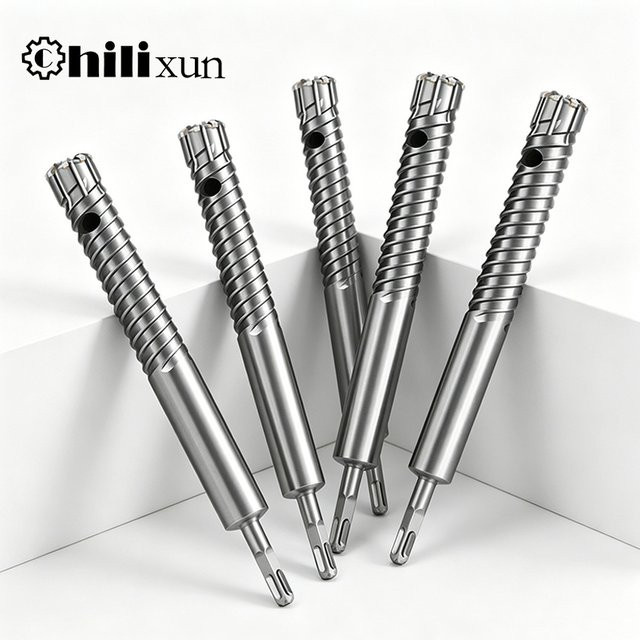 HILIXUN SDS-Plus Betonstahl-Schneidbohrer mit Hartmetallspitze in Silber für Elektrohammer und Stahlbeton - Bild 1