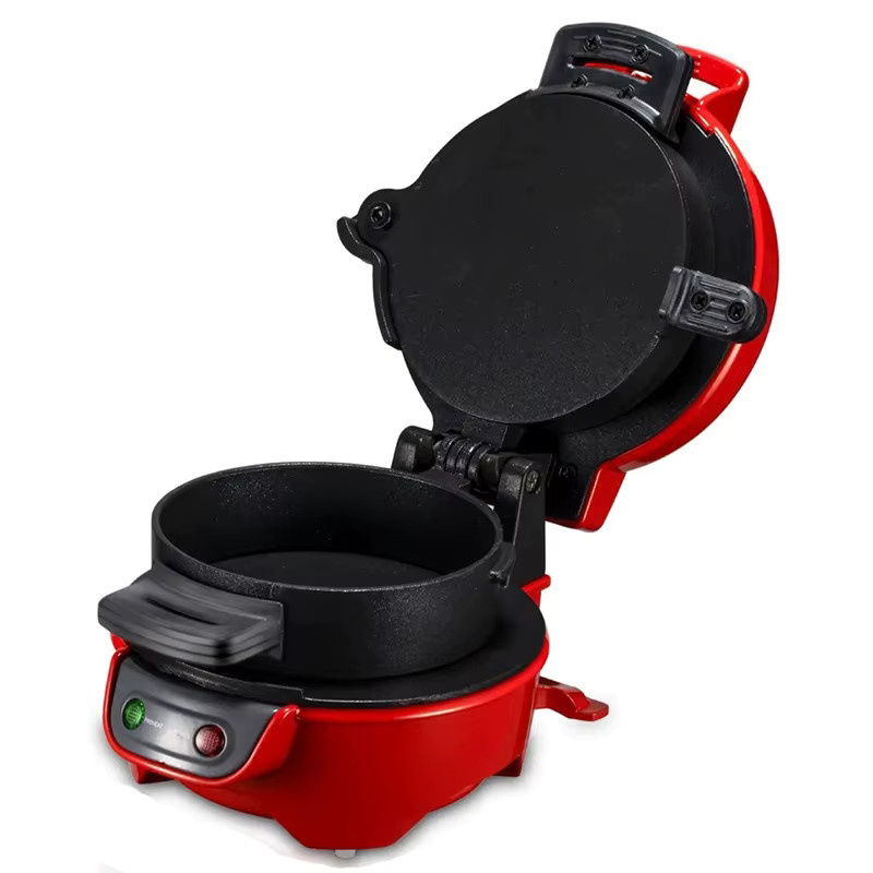 BALASHOV Burger Sandwich Omelette Toaster Maker in Rot mit Antihaftbeschichtung und Eierkocher-Ring für Frühstück und Pfannkuchen - Bild 2