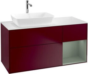 V&B Waschtischunterschrank Finion in Weiß, B/T/H: 120 x 50,1 x 50,1 cm - Bild 1