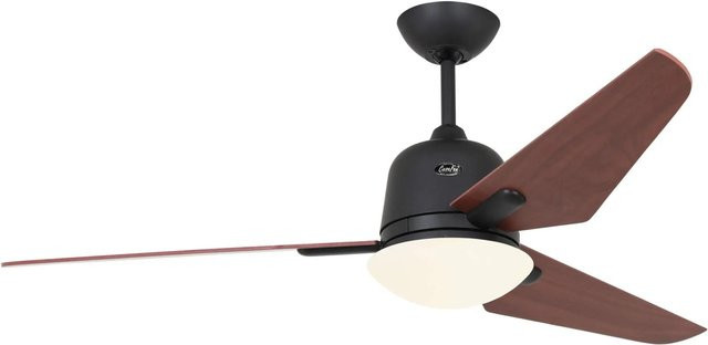 CASAFAN Eco Aviatos Energiespar Deckenventilator mit Beleuchtung und Fernbedienung, Basaltgrau und Kirschbaum, Durchmesser: 132 cm - Bild 1