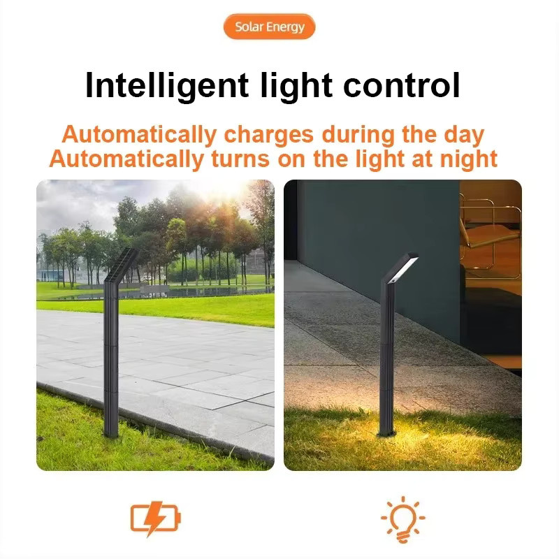 VENUSWING Solar-Außenleuchten LED-Gartenleuchten in Schwarz mit IP65 Wasserdichtigkeit für Garten, Terrasse und Gehweg - Bild 2