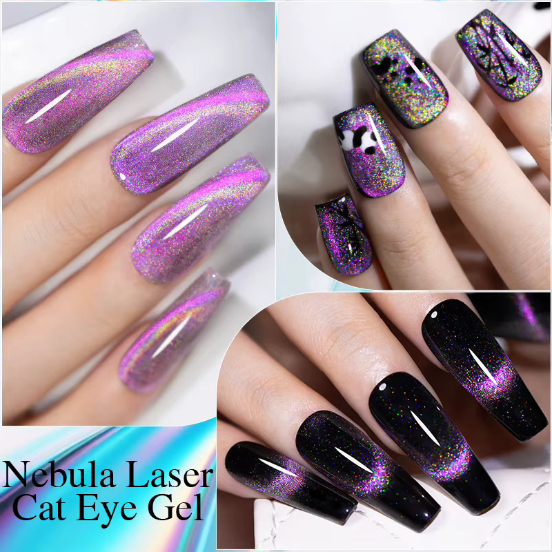 Puente Magnetgel-Nagellack, pinklich-lila, schimmernd, 7,5 ml - Bild 6
