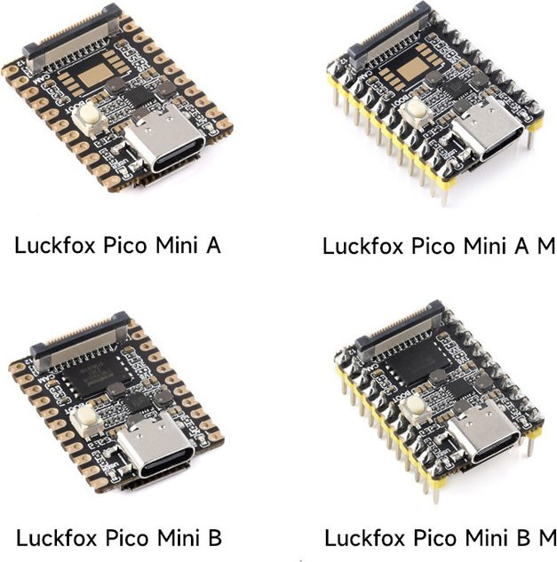 LuckFox Pico Mini Linux RV1103 Rockchip Super MINI AI Board ARM Development Board in Schwarz - Bild 1