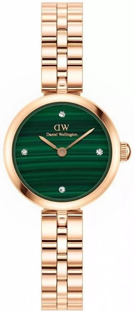 Daniel Wellington Damenuhr, Quarz, Edelstahl, Roségold, 22 mm, Grün - Bild 1