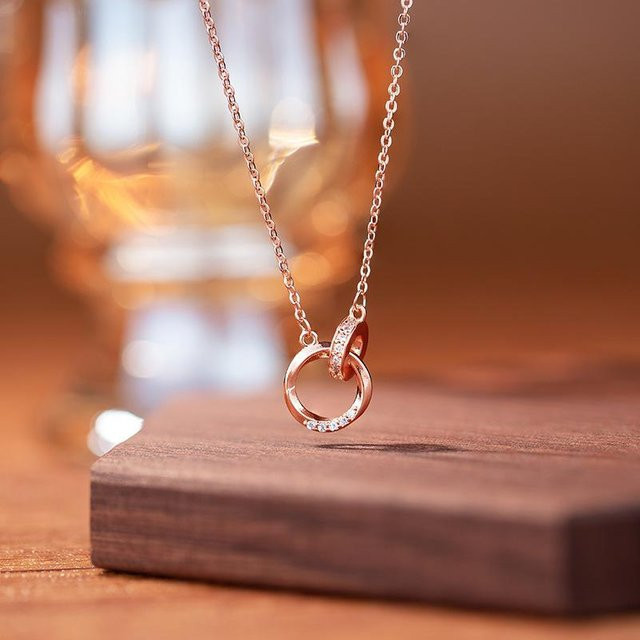 Lucky Star Jewelry Halskette, Edelstahl, Roségold, Zirkonia, Damen - Bild 1