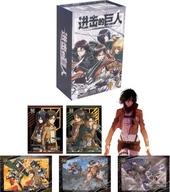 KABAO Attack on Titan, Actionfigur-Geschenkset, Sammelkarten, bunt - Bild 1