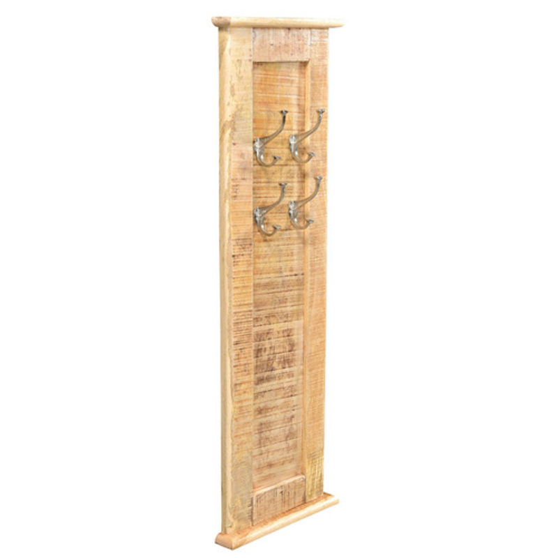 SIT Garderobenpaneel FRIGO aus Mangoholz mit 4 Haken, braun, B/T/H: 110 x 35 x 7 cm - Bild 2