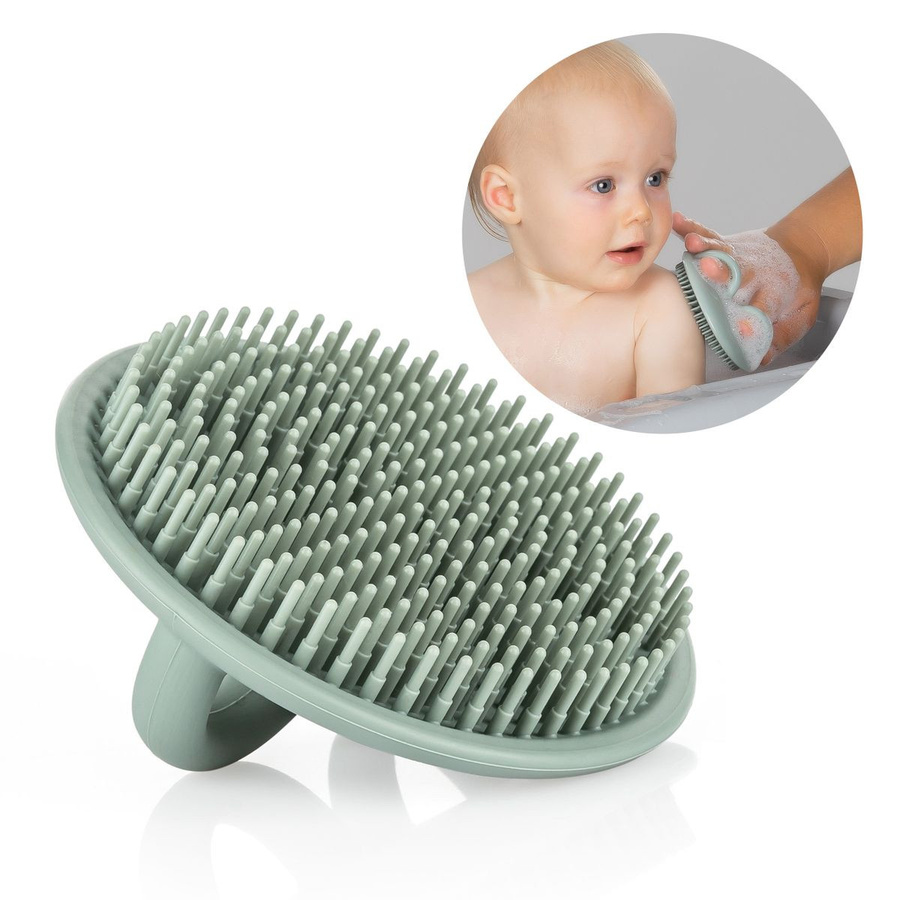 Reer Bade- und Massagebürste BabyCare, grün - Bild 1