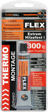Turbocoll Montagekleber Thermo von BOLDT, schwarz, hitzebeständig, 24 g