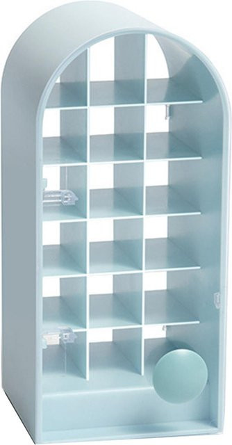 OutsideWorld Lippenstift Aufbewahrungsständer, 18 Fächer, Grau - Bild 1