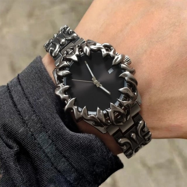 STARPERISH Analoguhr, Quarz, Edelstahl, Schwarz Grün, Unisex - Bild 1