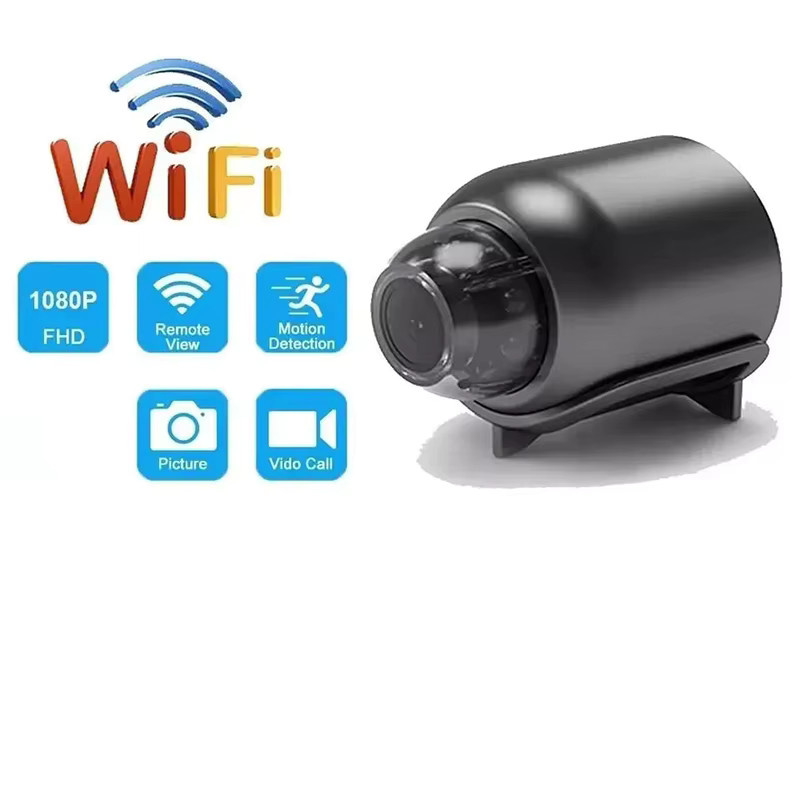 BESY Mini WiFi Kamera mit HD 1080P, IR Nachtsicht und Bewegungserkennung, IP Sicherheitssicherheitscamera in Schwarz - Bild 2