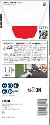Bosch EXPERT PAIZ 32 APIT MultiMax Carbide Tauchsägeblatt mit Starlock Plus-Aufnahme für Holz und Metall, Durchmesser: 32 mm - Bild 1