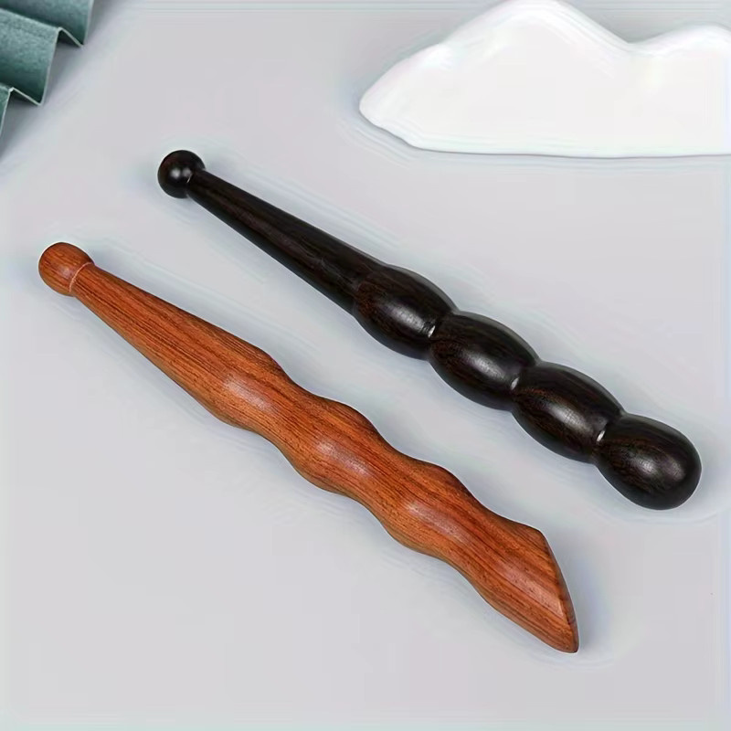 Sandelholz Gesichtsmassage Stick, Massage Werkzeug für Gesicht, Körper und Füße - Bild 4