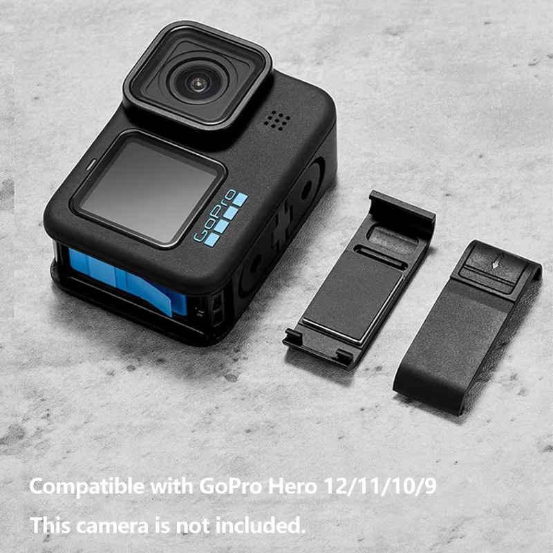 GoPro Ersatz-Seitentür-Batterieabdeckung für Hero 13 12 11 10 9, staubdichte Action-Kamera-Abdeckung in Schwarz - Bild 3
