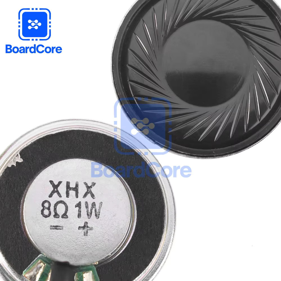 YTDMEN 5er Set Mini Ultradünne Rundlautsprecher in Schwarz, Durchmesser: 3 cm, 1W 8 Ohm für Arduino - Bild 4