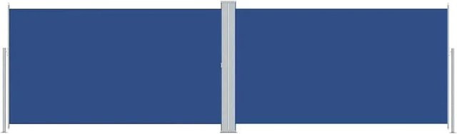 Furnicato Seitenmarkise ausziehbar in Blau mit UV-beständigem Polyester und automatischer Rückrollfunktion, B/H: 600 x 180 cm - Bild 1