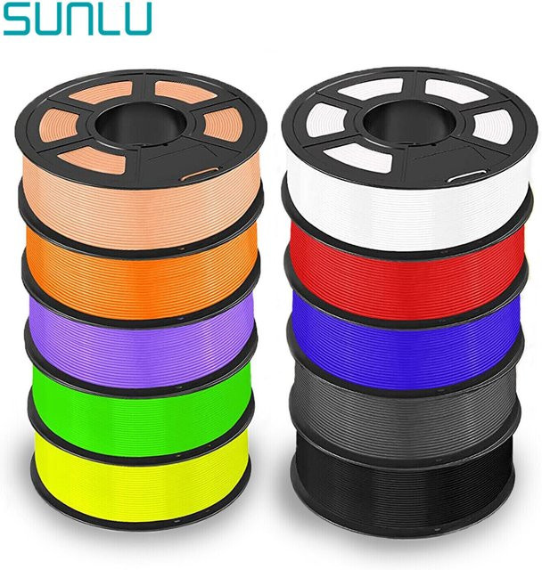 SUNLU 3D-Drucker-Filament 1,75 mm PLA in Weiß für FDM-Drucker - Bild 1