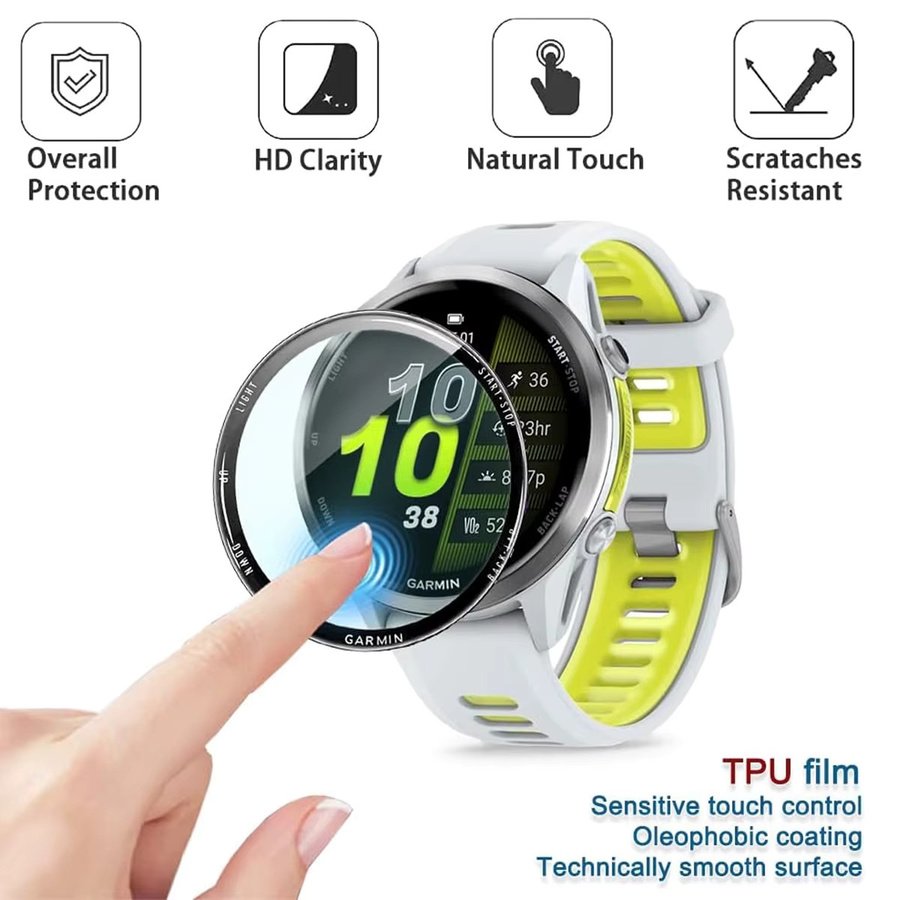 FancyWrist Displayschutzfolie für Garmin Forerunner 970 570, Silikon, Unisex - Bild 4