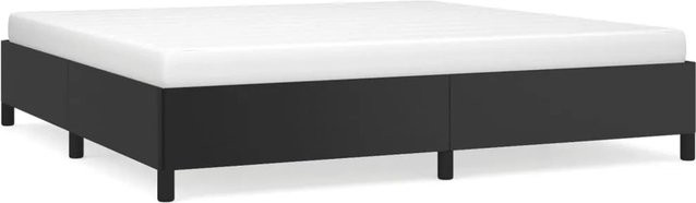 vidaXL Bettgestell gepolstert in Schwarz aus Kunstleder B/T/H: 200 x 200 x 35 cm - Bild 1