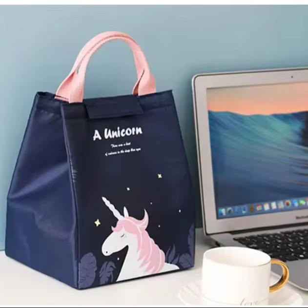 Isolierte Lunch Bag mit Cartoon-Design als thermische Brotdose und Kühltasche in Pink - Bild 6