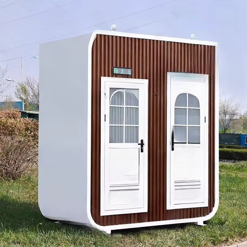 Mobile Toilette und Außentoilette mit integrierter Duschkabine in Weiß - Bild 2