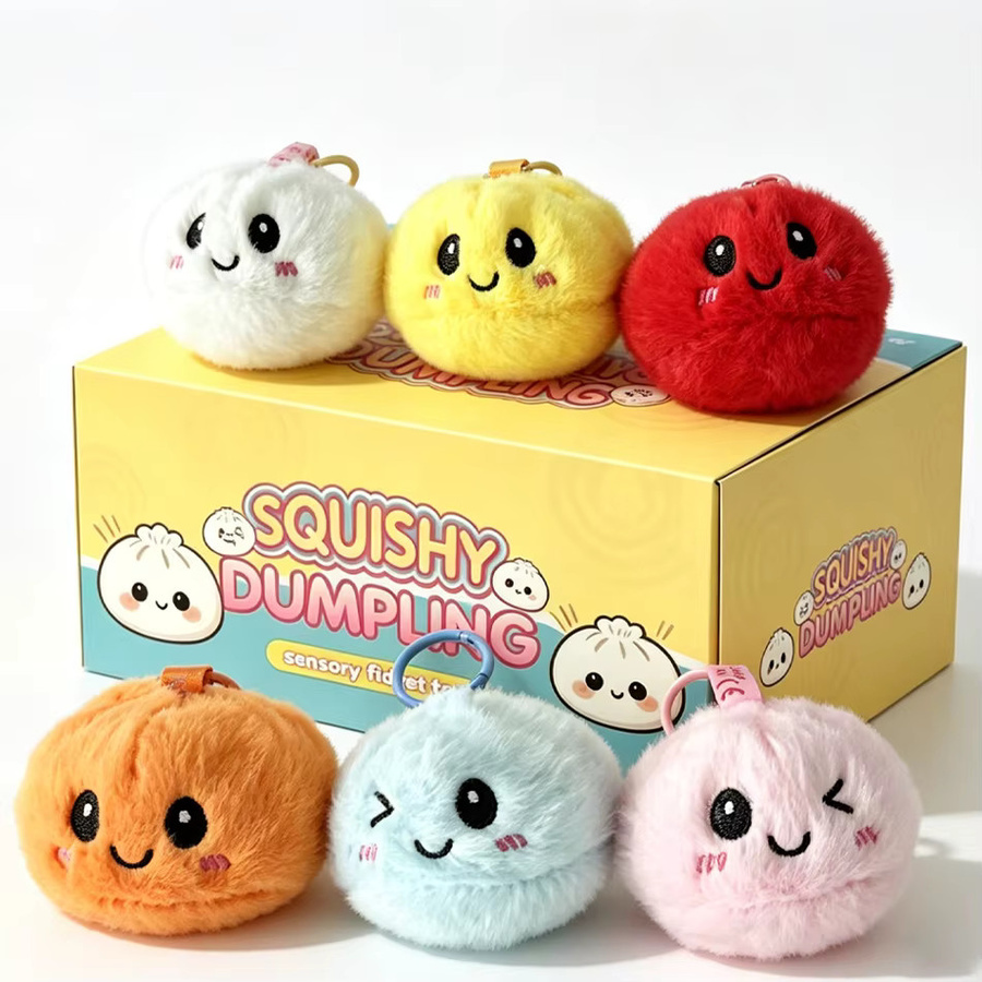 Bandai Dampfbrötchen-Anhänger-Puppen, Plüsch / Textil, Bunt / Mehrfarbig, 6-teiliges Set - Bild 6