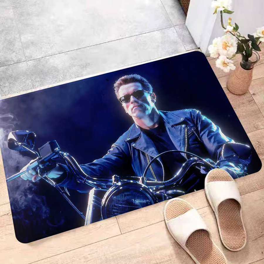 Rutschfeste Küchenmatte mit Sci-Fi-Film The Terminator Motiv in Blau von Potdemiel - Bild 5