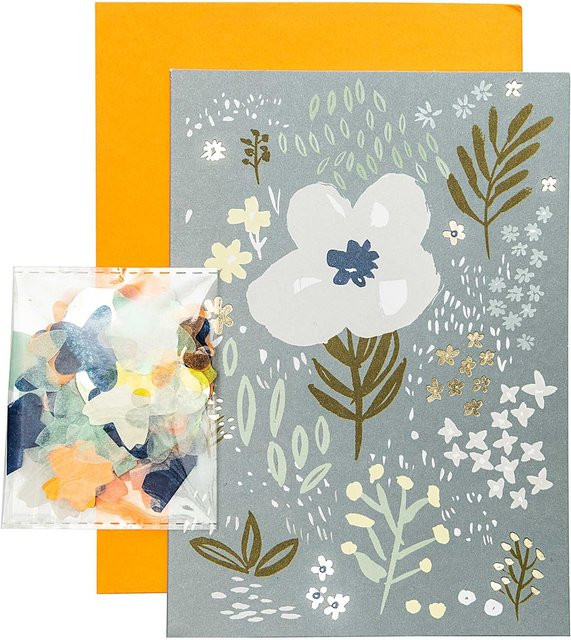 Rico Design Paper Poetry Grußkartenset Crafted Nature in Blau - Bild 1