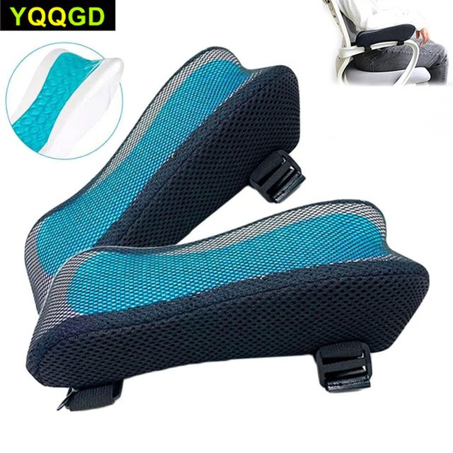 YQQGD Armlehnenkissen aus Memory Foam in Schwarz für Büro und Gaming-Stühle mit ergonomischer Konturierung - Bild 1