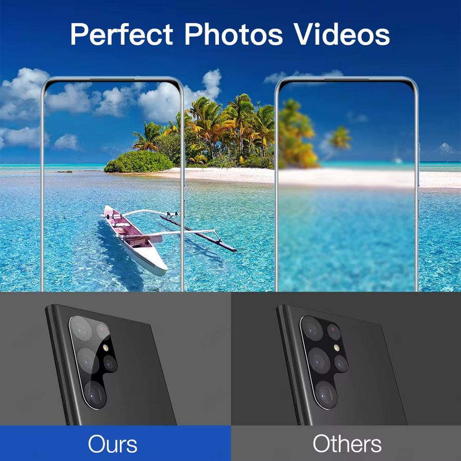Kameraobjektivschutz aus gehärtetem Glas für Samsung Galaxy S25 S24 S23 S22 S21 Ultra Plus FE in Transparent - Bild 3